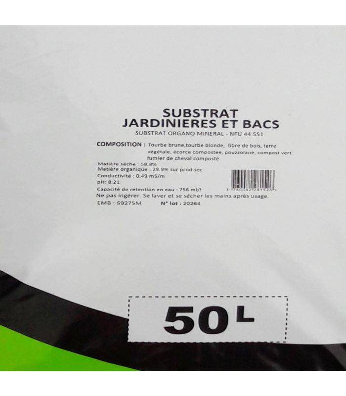 Substrat jardinières et bacs, 10 sacs de 50 litres - PRO11-10x50 - Image 5