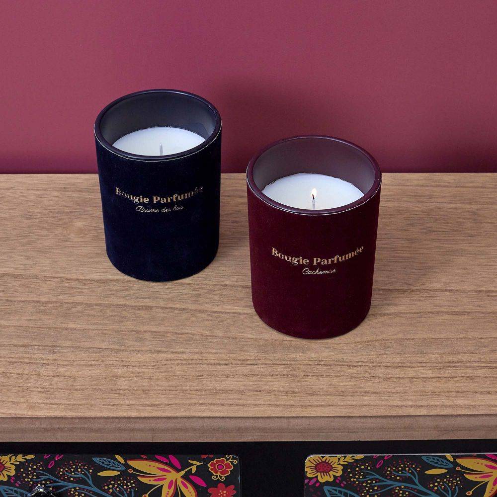 The Home Deco Factory - Bougie parfumée 10 x 12.5 cm Velours (Lot de 2) The Home Deco Factory - Imagen 2