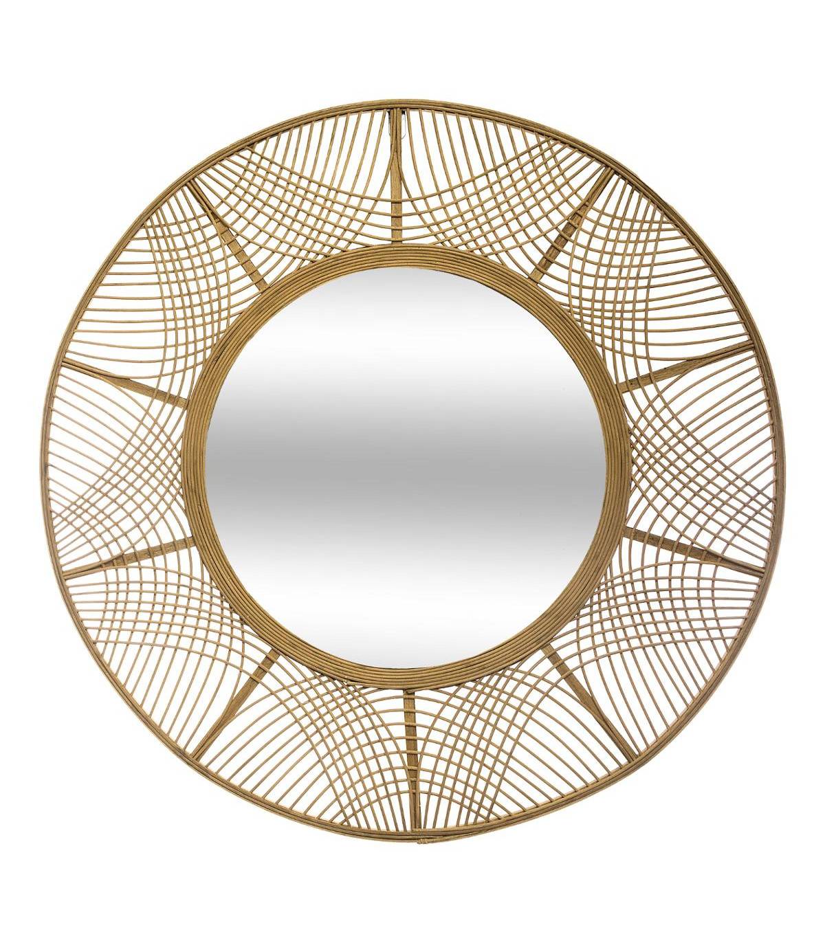 Grand Miroir en Bambou D 89 cm - Imagen 1