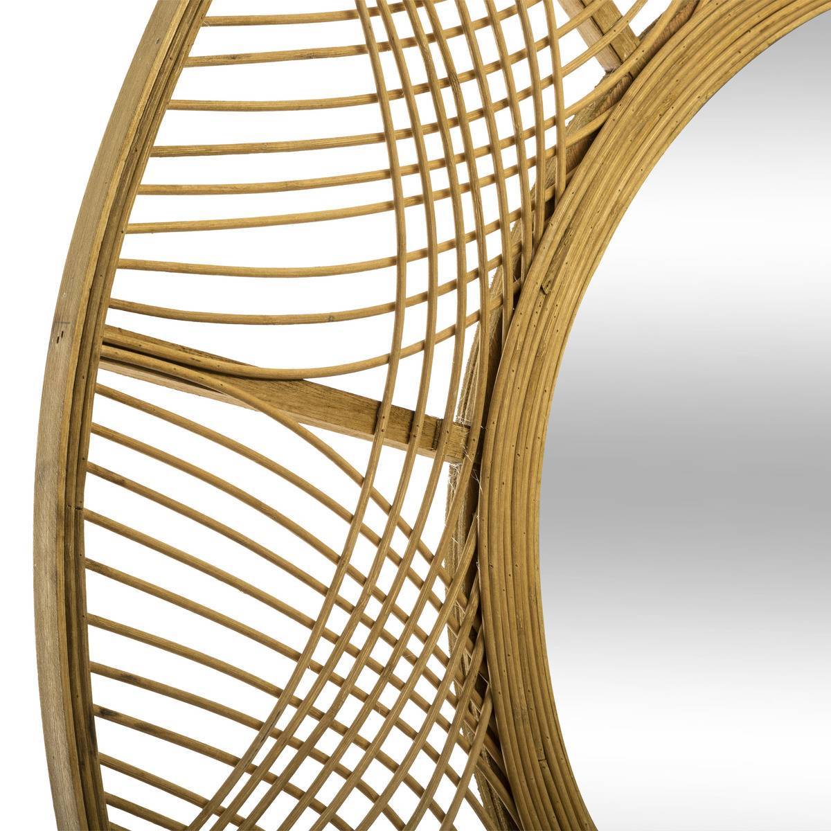 Atmosphera - Miroir "Ina" bambou D89cm - Atmosphera Créateur d'intérieur - Imagen 4
