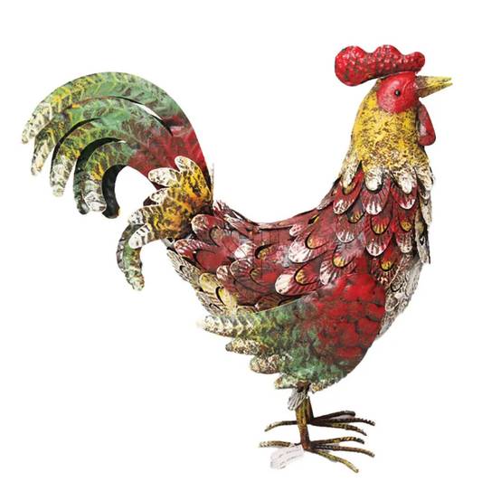 Décoration Coq en Métal - 44x15x45 cm - Image 2