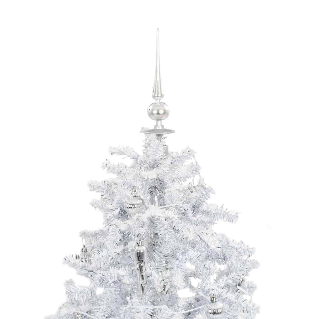 Vidaxl - Arbre de Noël neigeux avec base de parapluie Blanc 140 cm vidaXL 284334 - Image 4