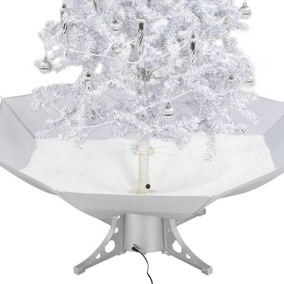 Vidaxl - Arbre de Noël neigeux avec base de parapluie Blanc 140 cm vidaXL 284334 - Image 7