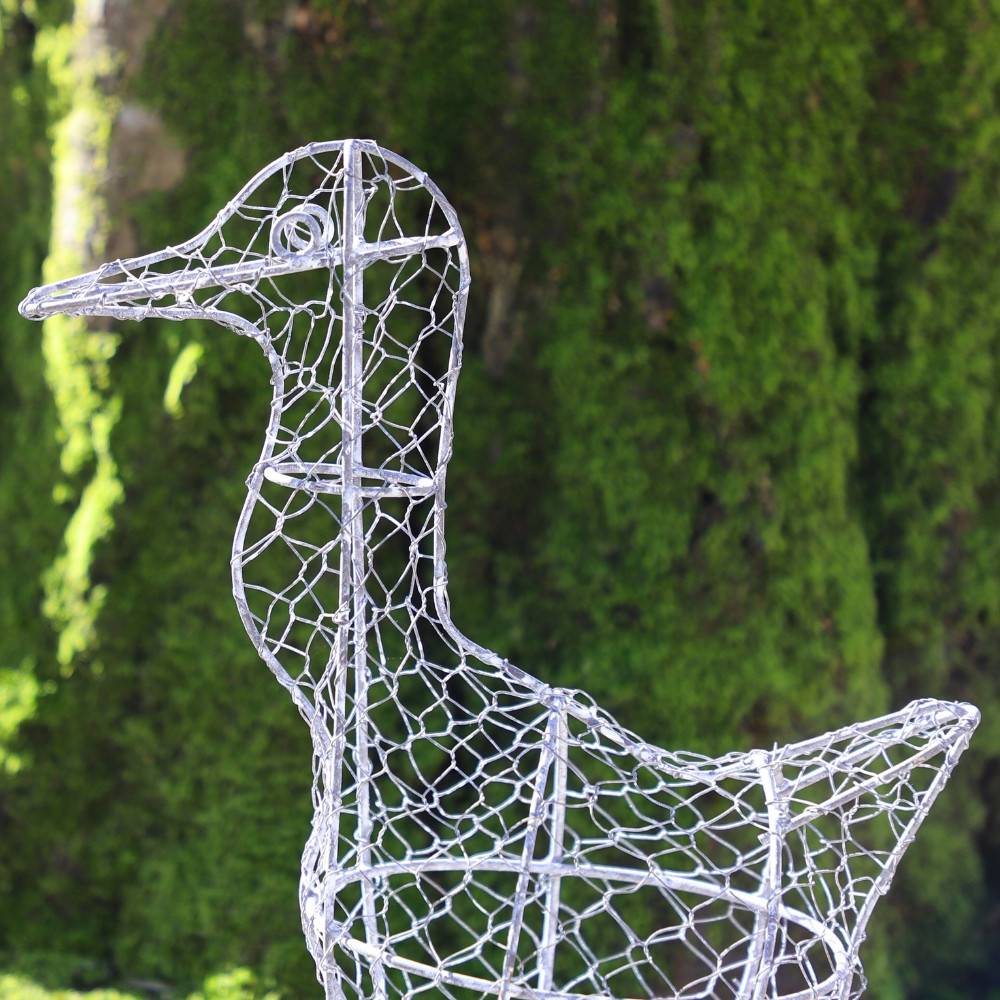 ~ Taupière en métal gris 34 x 18 x 42 cm Chemin de campagne - Imagen 4