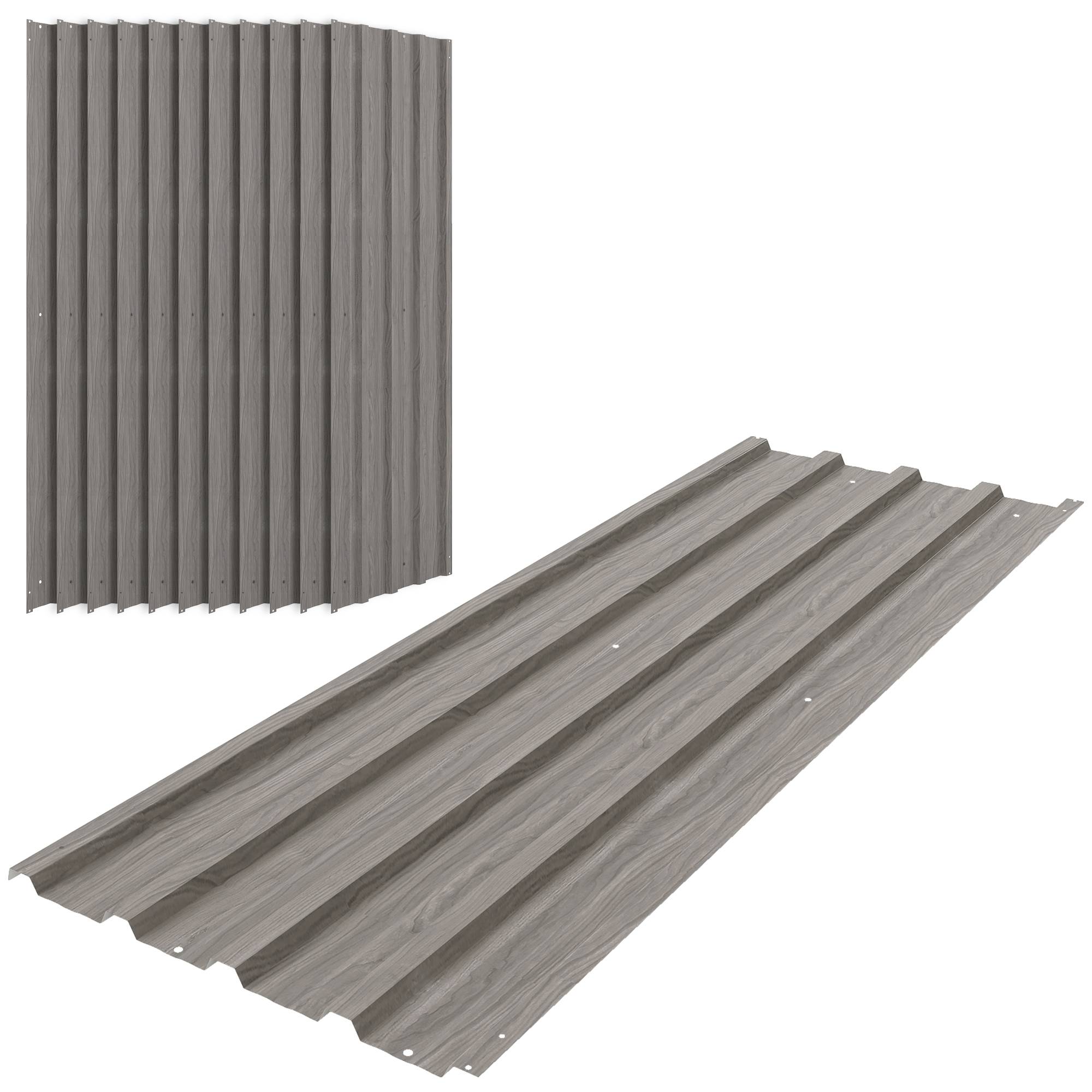 PANGIVO - Abri de jardin acier galvanisé gris clair 129 x 45 x 0.03 cm - PANGIVO - Image 1