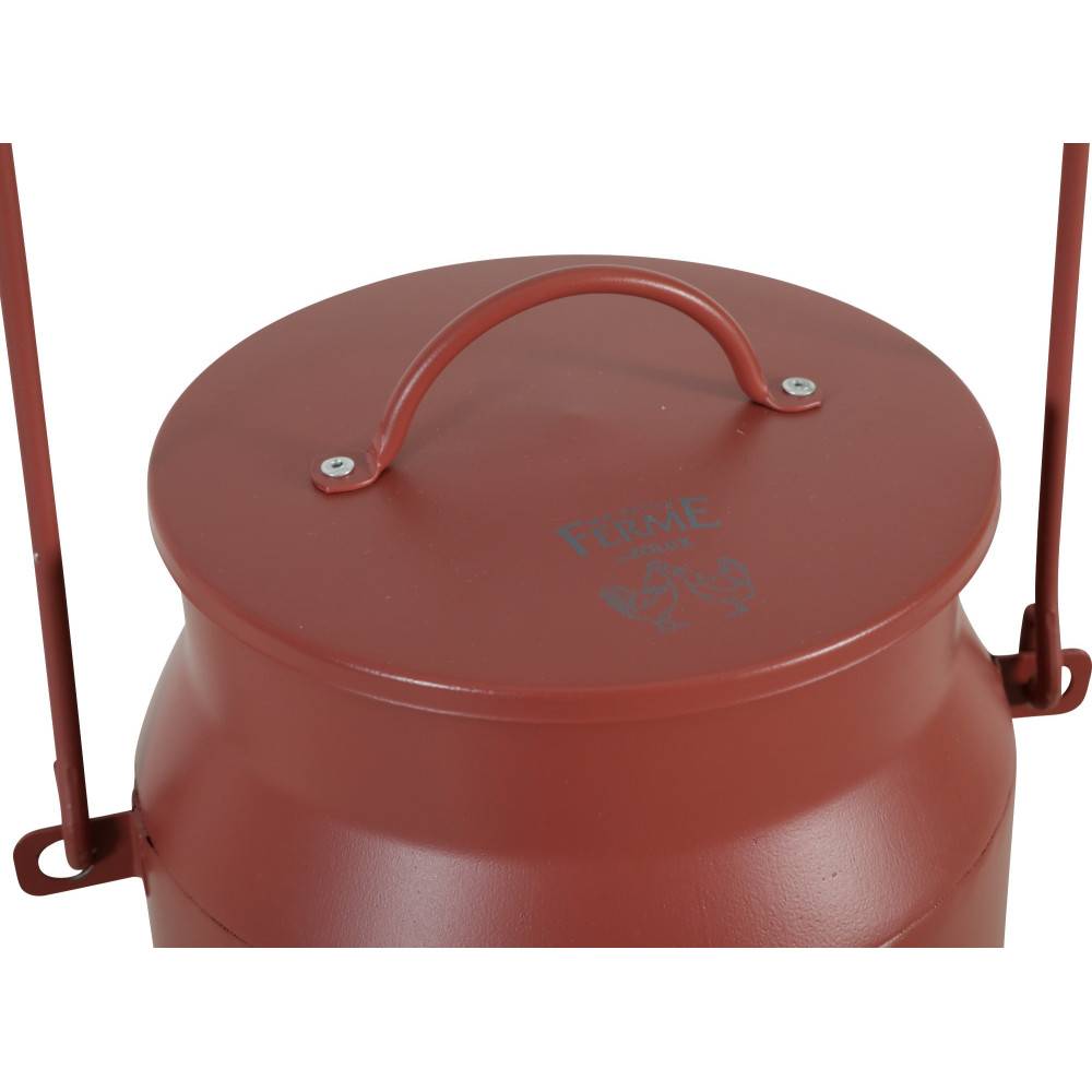 Zolux - Mangeoire métal broc seau ø 24  x 40 cm rouge pour basse cour - Imagen 2