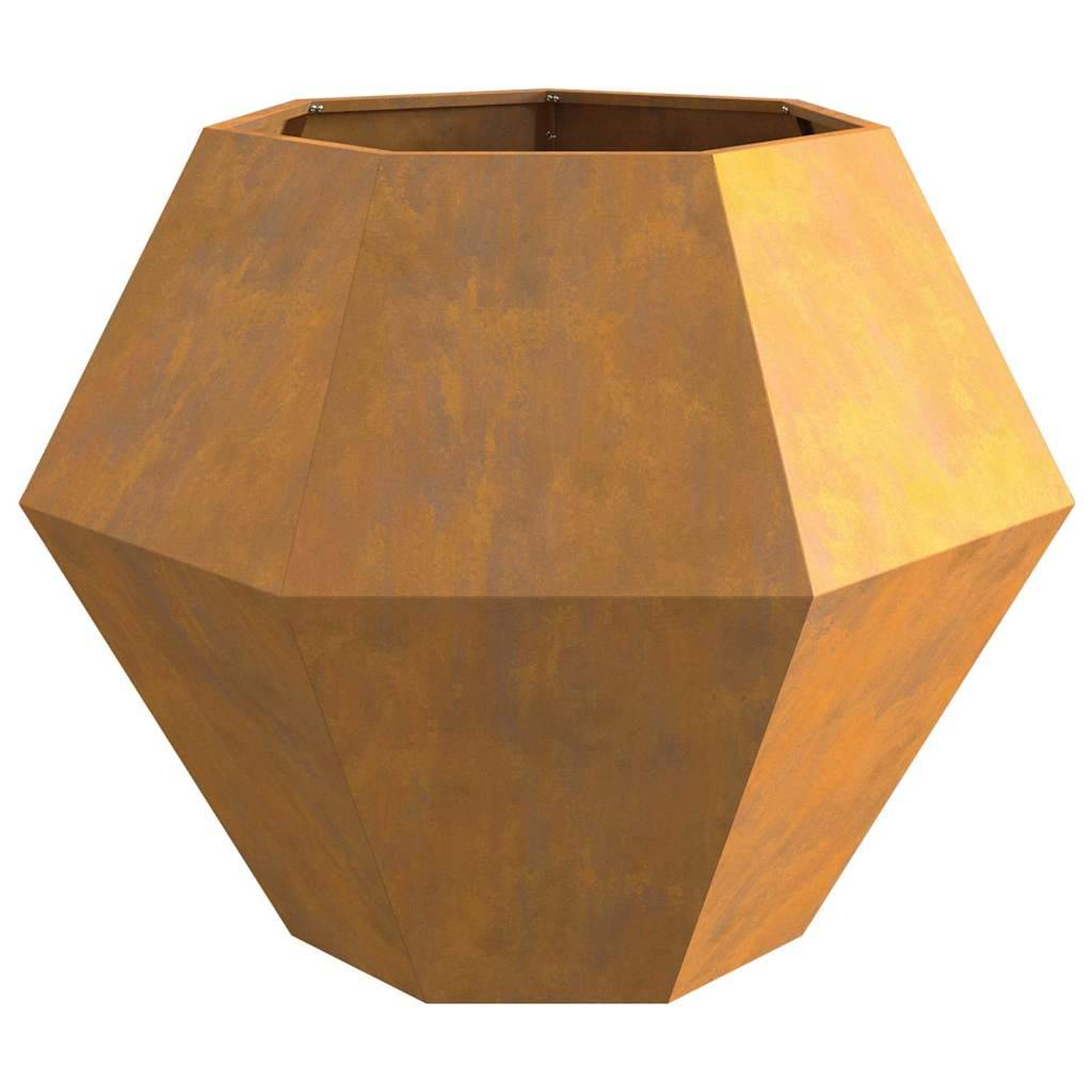 ComfortXL - Lot de 2 jardinières carrées acier Corten rouillé jardin 100x100cm – ComfortXL Outdoor Living - Image 7