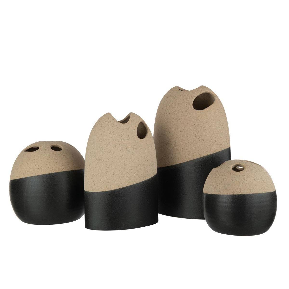 Vase Boule Déco "Black Lombok" 15cm Noir - Image 2