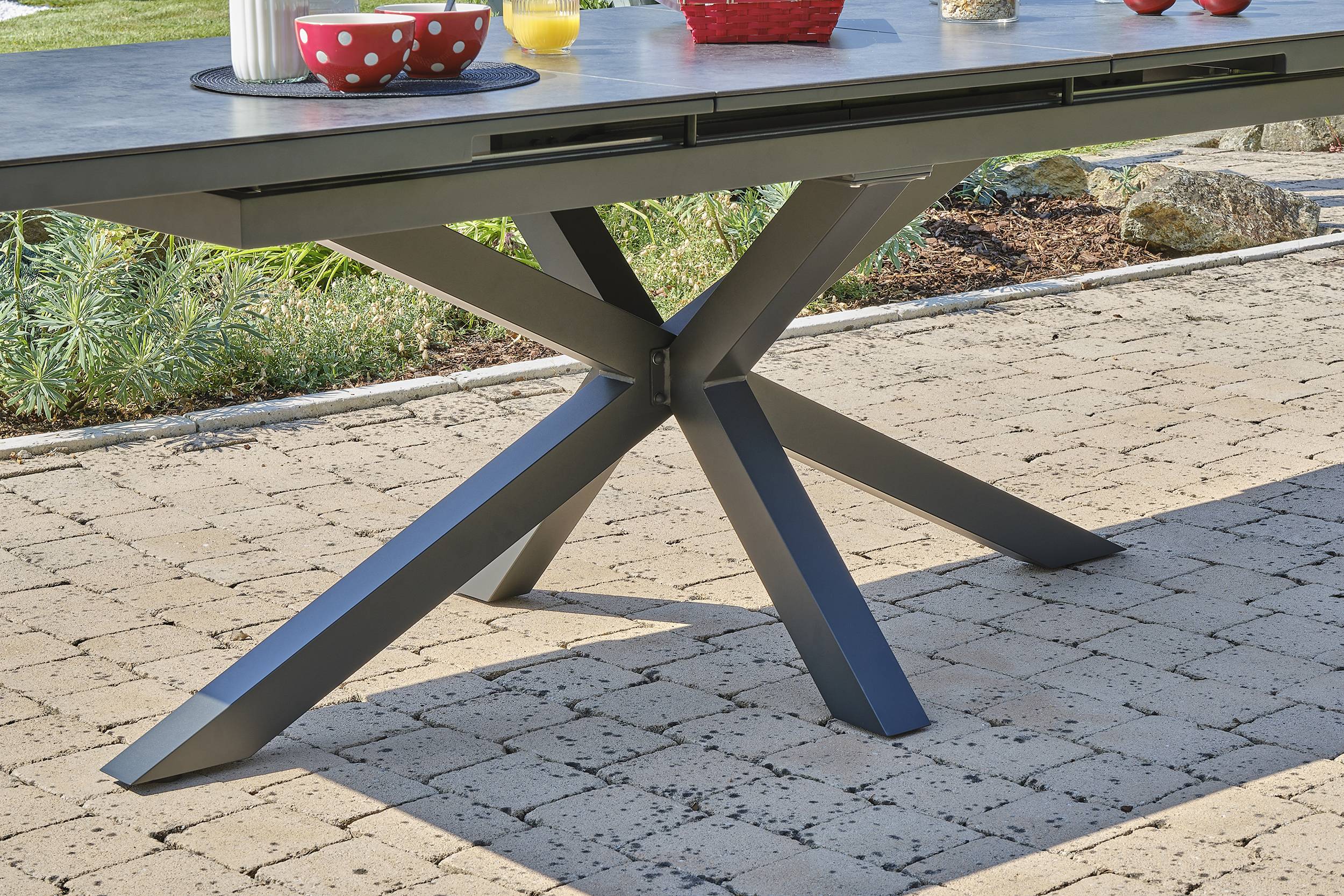 Dcb Garden - Table de jardin CAICOS en aluminium plateau HPL - DCB GARDEN - Imagen 3