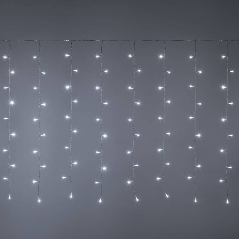 Lotti - Rideau lumineux effet chute de neige 120 LED blanc froid 2m H1m 4,5V Lotti - Imagen 3