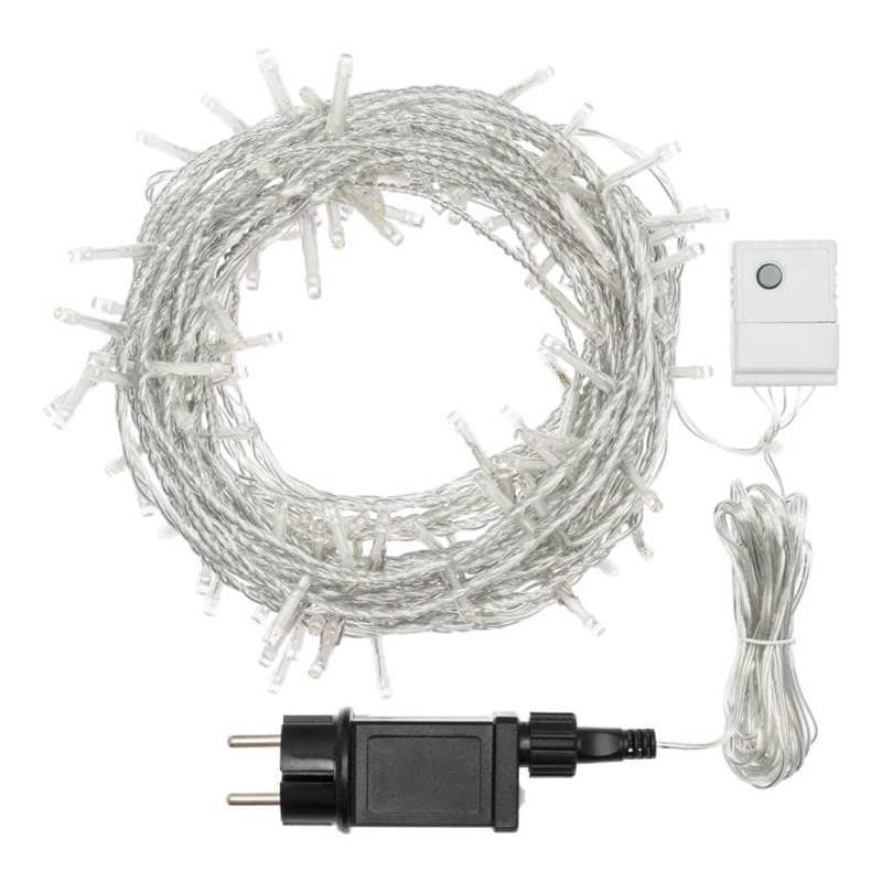 Lotti - Rideau lumineux effet chute de neige 120 LED blanc froid 2m H1m 4,5V Lotti - Imagen 4