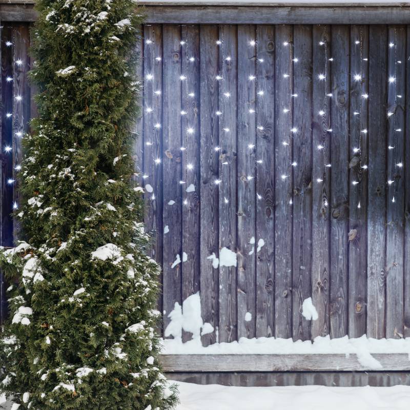 Lotti - Rideau lumineux effet chute de neige 120 LED blanc froid 2m H1m 4,5V Lotti - Imagen 1