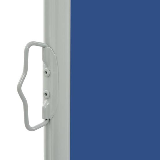 Helloshop26 - Auvent paravent store brise-vue latéral rétractable de patio jardin terrasse balcon protection visuelle écran 80 x 300 cm bleu - Imagen 2