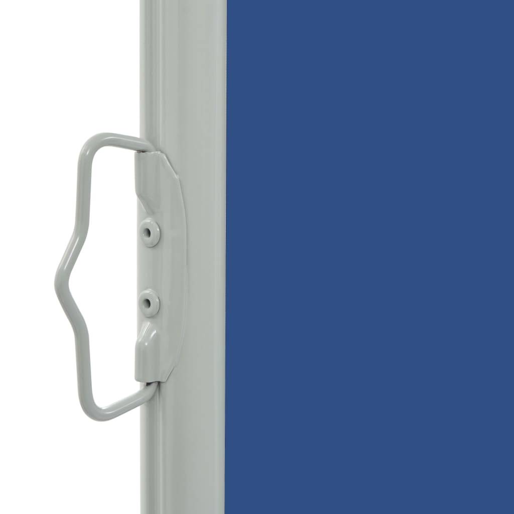 Helloshop26 - Auvent paravent store brise-vue latéral rétractable de patio jardin terrasse balcon protection visuelle écran 80 x 300 cm bleu - Imagen 2