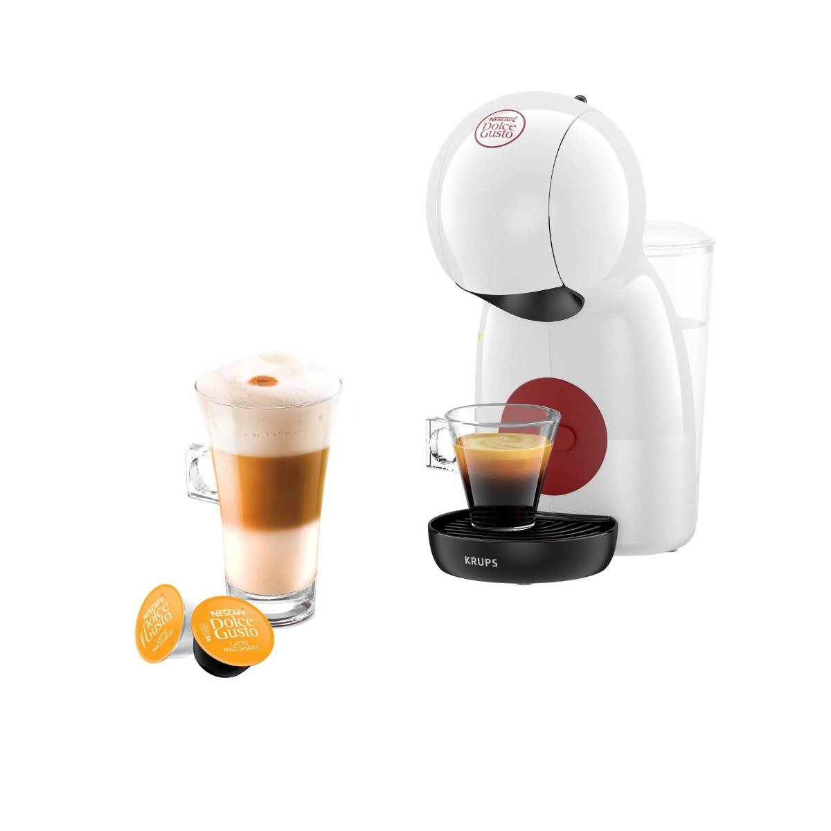 Cafetière à dosette 15 bars 1500w blanc YY5218FD Krups - Image 2