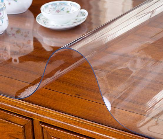 Nappe Transparente Epaisseur 80 Microns Taille 140X220CM Composition 100% PVC Caoutchouc Protecteur De Meubles - Image 2