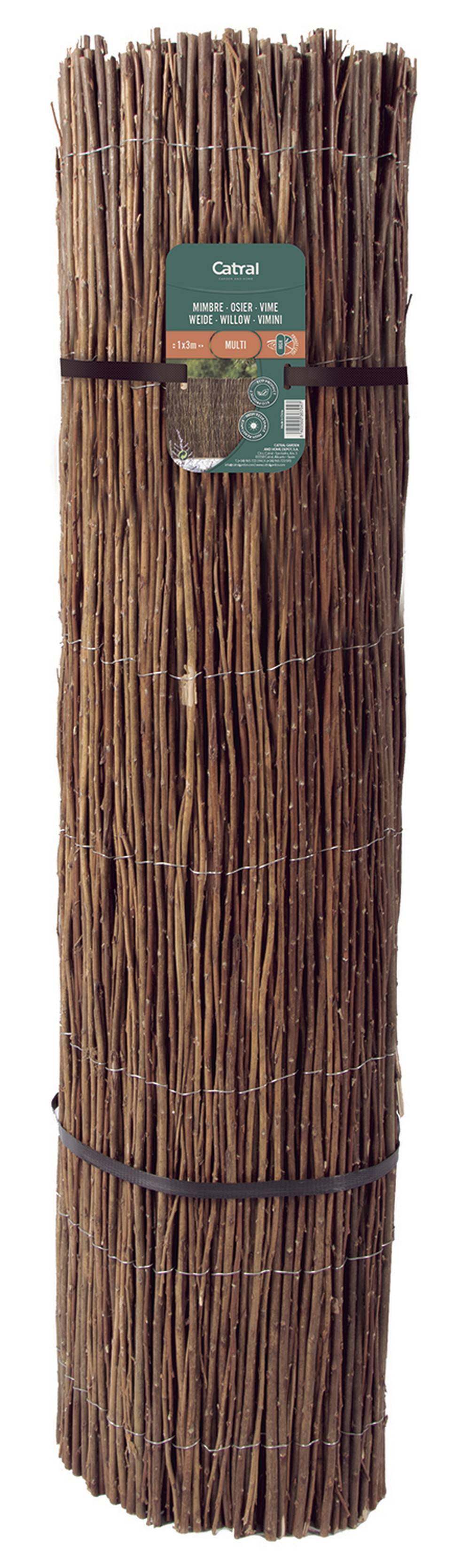 Nortène - Clôture osier, assemblé en petits fagots - 1x3m Nortene