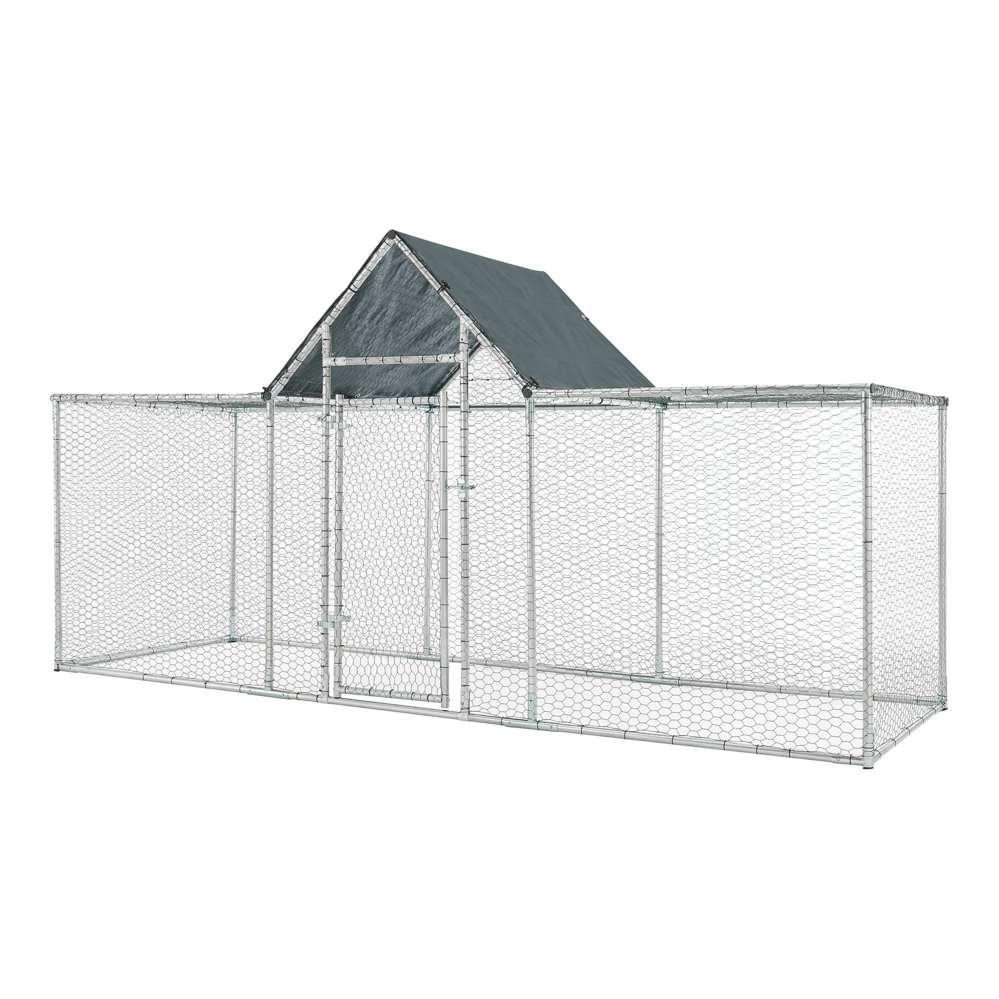 Pro.Tec - Enclos Extérieur Arguin Volière 300 x 100 x 100 - 150 cm Argent Vert [pro.tec] - Imagen 1