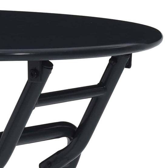 ComfortXL - Table de Jardin Ronde Pliante Ø50cm Anthracite, Table de Bistrot en Métal pour Balcon ou Intérieur – ComfortXL Outdoor Living - Image 9
