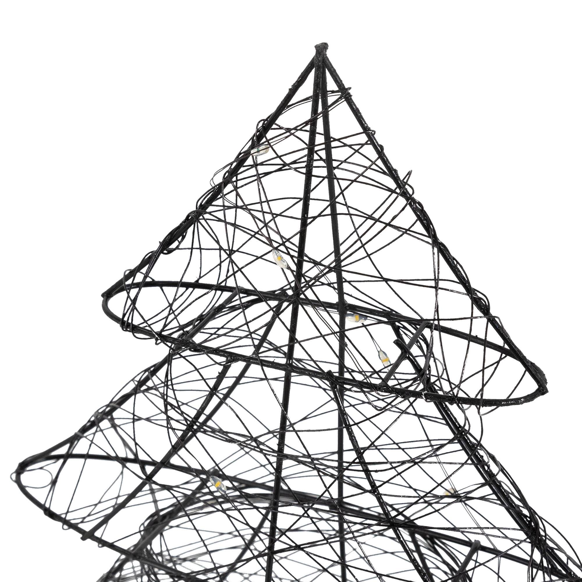 Ecd-Germany - Sapin de Noël avec LED decoration lumiére blanc chaud ornement festive de maison - Imagen 3