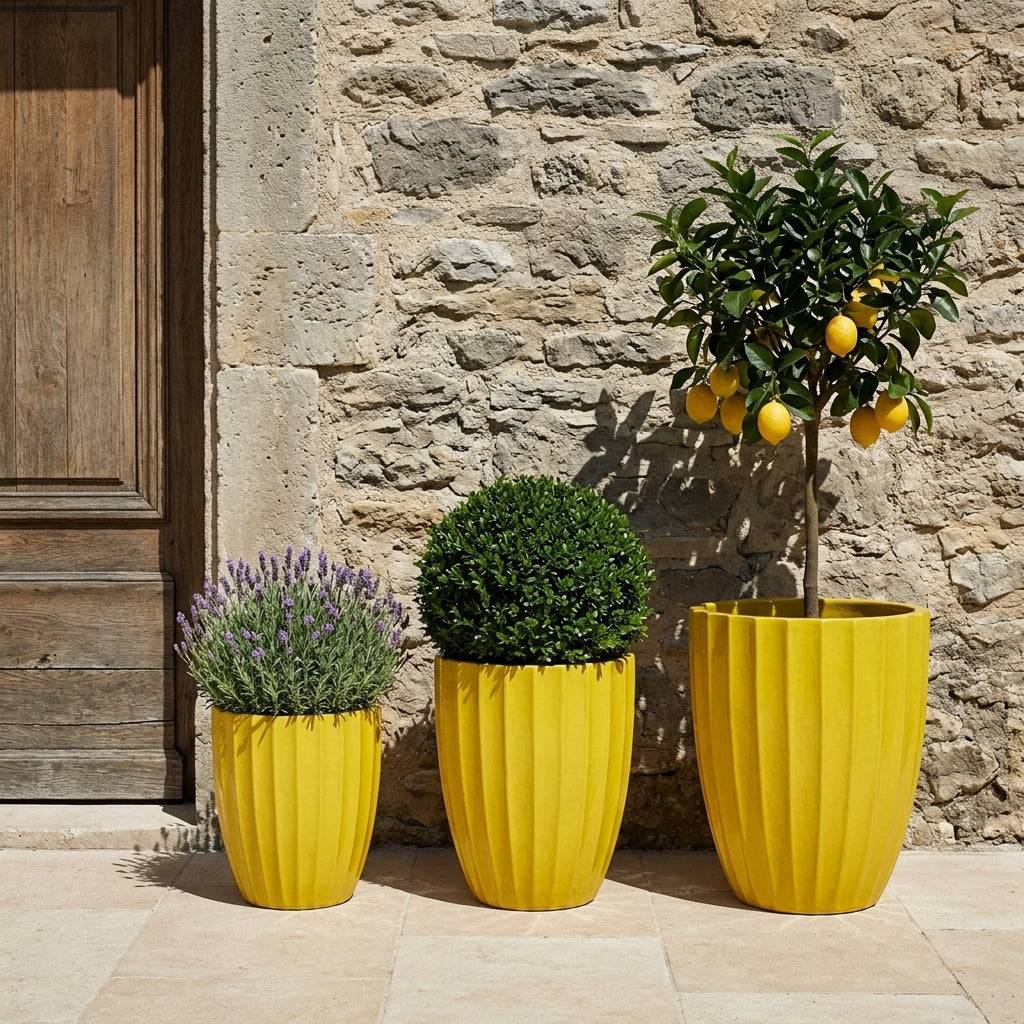 Pot HUGO 36x50cm jaune - Image 4