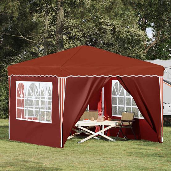 ComfortXL - Tente de réception pliante tissu Oxford extérieur réglable 4 parois 288x288 terre cuite - ComfortXL Outdoor Living - Image 1