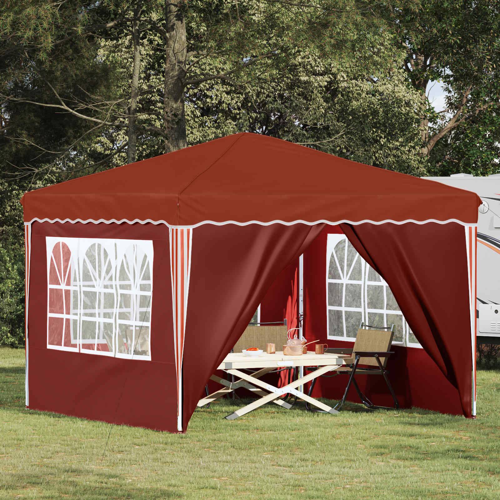 ComfortXL - Tente de réception pliante tissu Oxford extérieur réglable 4 parois 288x288 terre cuite - ComfortXL Outdoor Living - Image 1