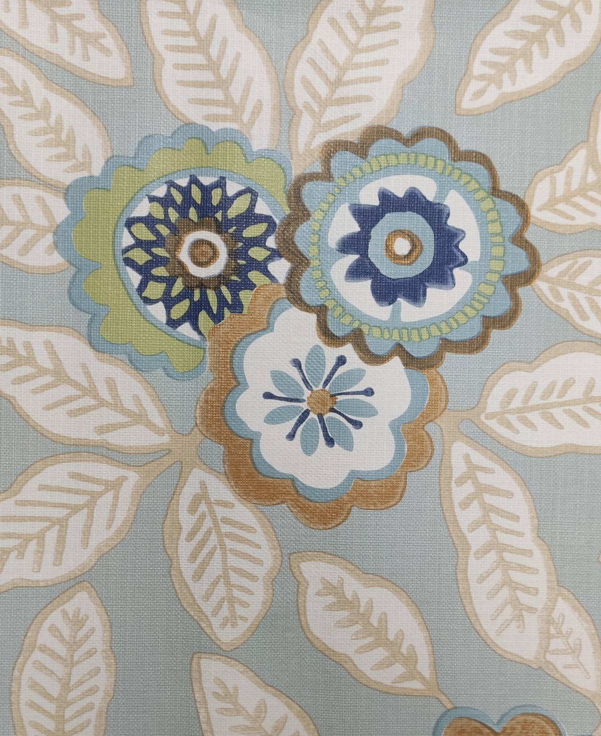 Nappe Composition PVC Base Polyester Anti-taches Fleurs Taille 140X200 CM - Imagen 3
