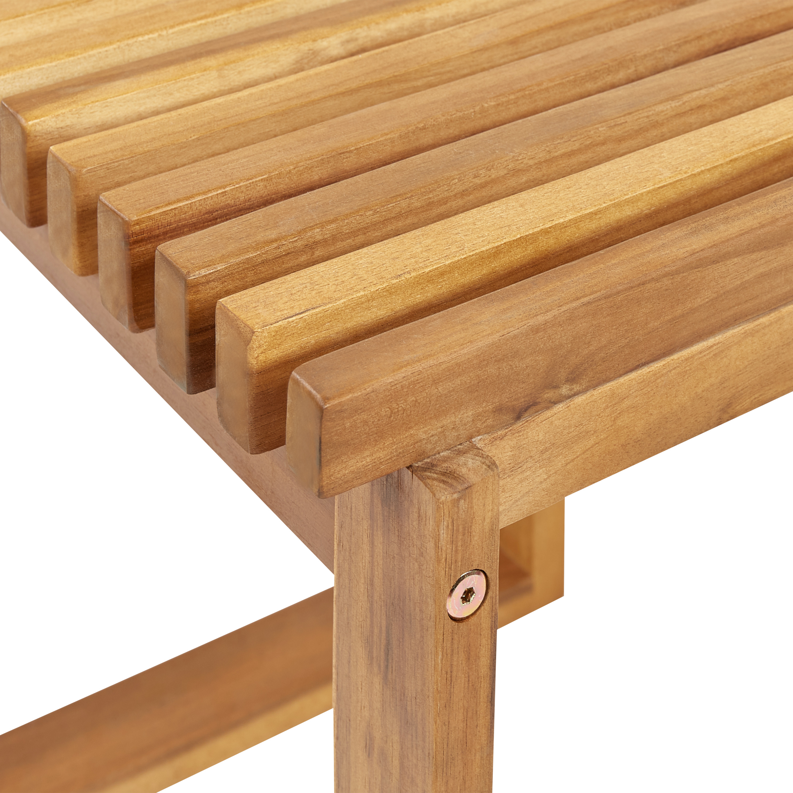 Table d'appoint, 2 Personnes Acacia Marron BELLANO - Beliani - Image 4
