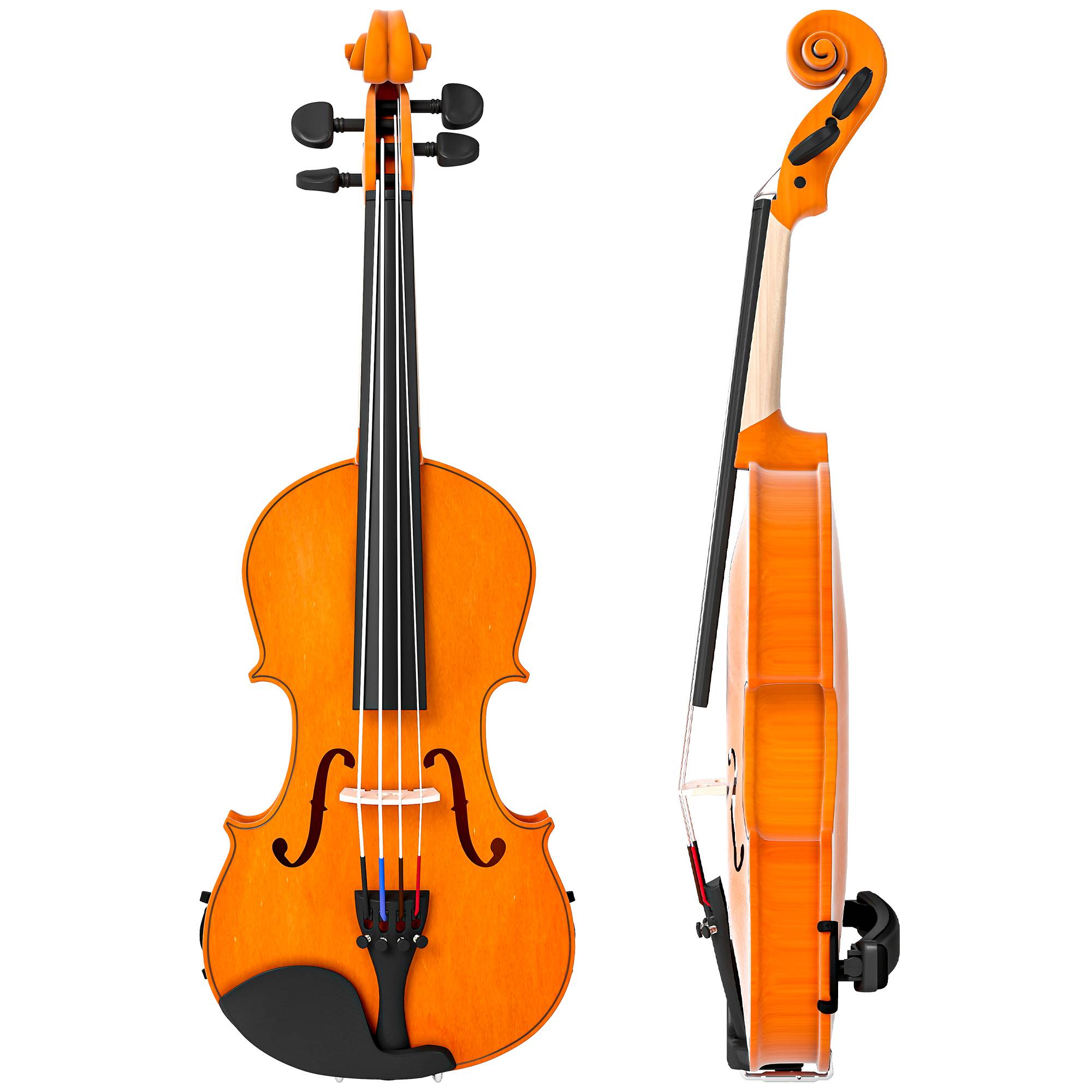 Violon 4/4 ensemble de violon en bois massif pour adultes et débutants avec étui léger et portable 60 x 21 cm marron - Image 2