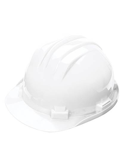 Casque de chantier en polyéthylène - Blanc - SINGER FRERES - CAS5RSW
