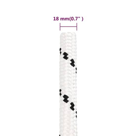 Corde de travail Blanc 18 mm 100 m Polyester Maison Chic - Image 6