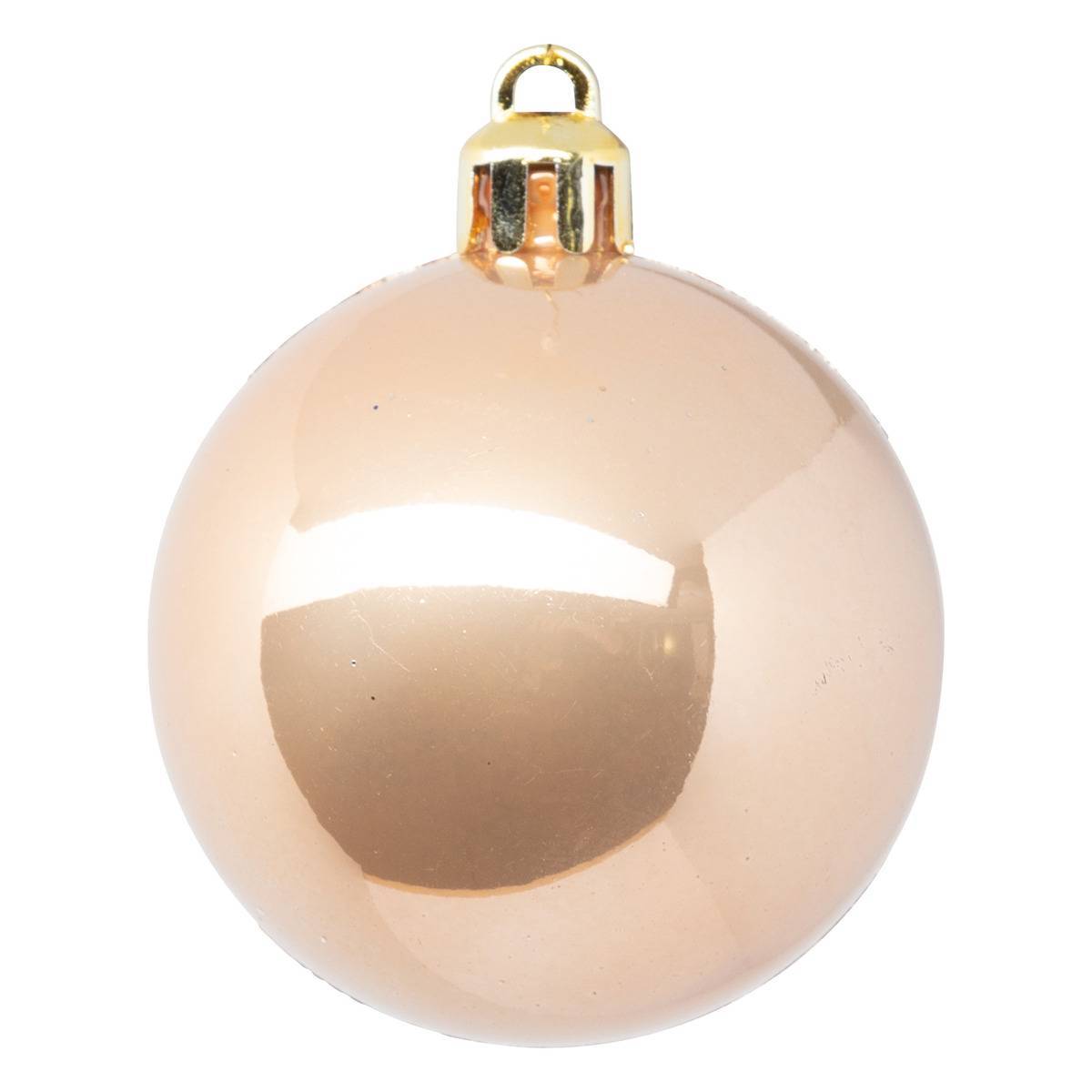 Fééric Lights & Christmas - Boule de Noël plastique 50mm x5 nude - Atmosphera Créateur d'intérieur - Imagen 4