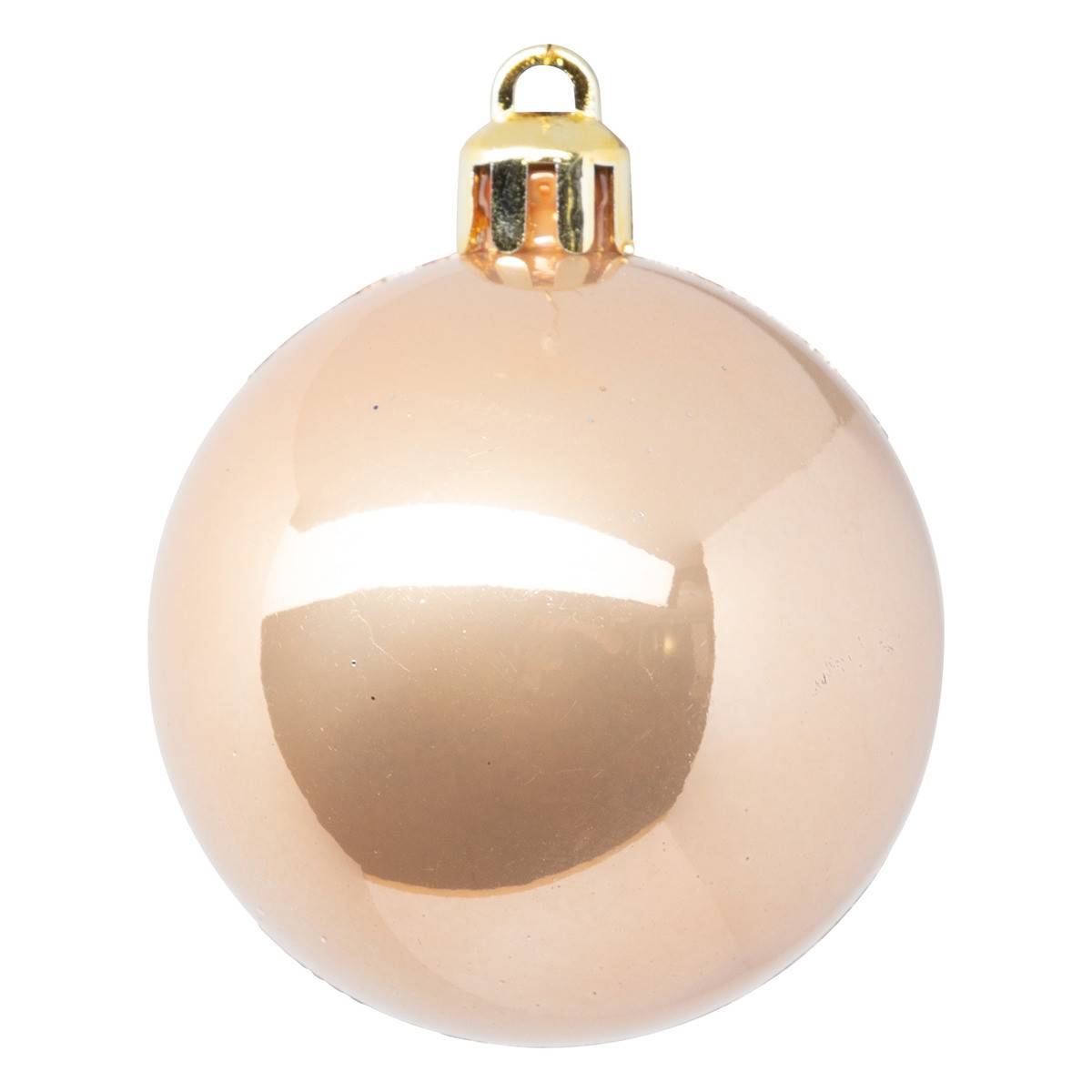 Déco de sapin Lot de 5 Boules de Noël D 5 cm - Beige Nude - Image 3