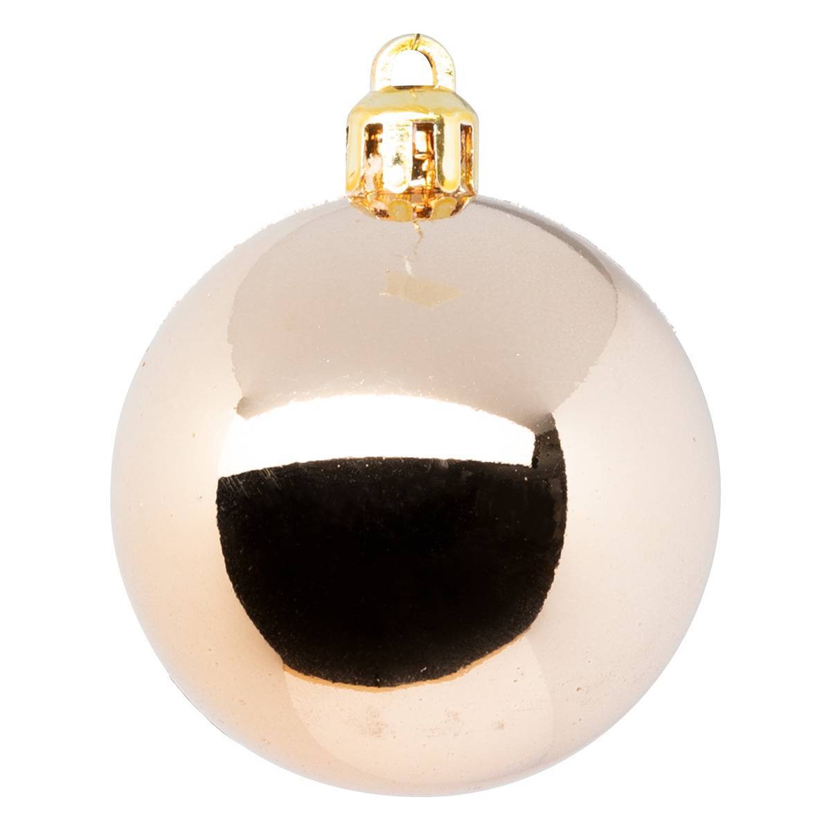 Fééric Lights & Christmas - Boule de Noël plastique 50mm x5 nude - Atmosphera Créateur d'intérieur - Imagen 3