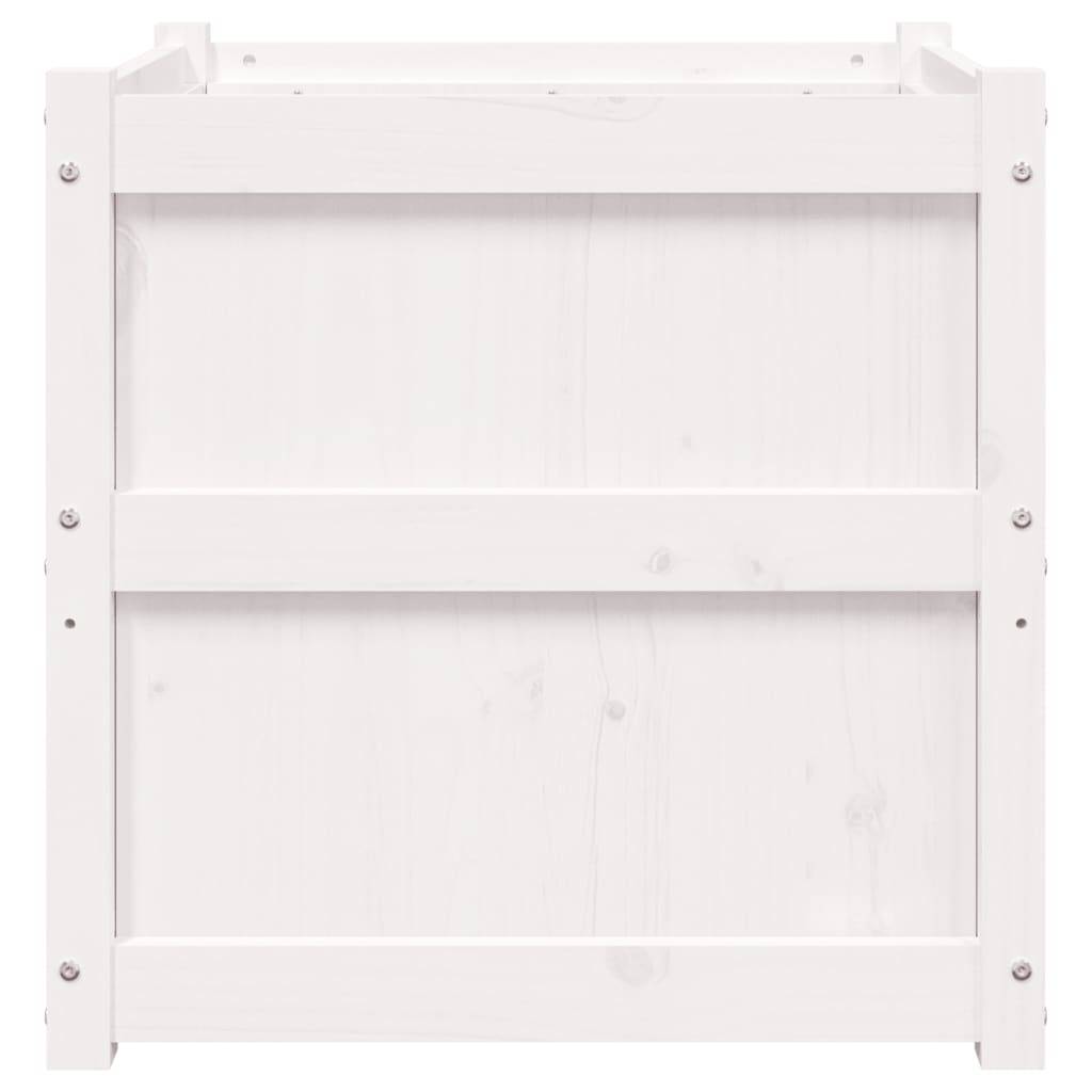 Maison Chic - Jardinière - Pot De Fleurs - Bac à Fleurs blanc 60x60x60 cm bois de pin massif - Imagen 6