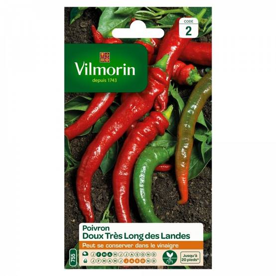 Vilmorin - Vilmorin - Poivron Doux Très Long des Landes