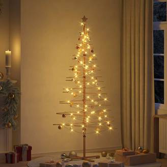 ComfortXL - Sapin de Noël design en bambou pour intérieur et extérieur Marron 210 cm – ComfortXL Outdoor Living