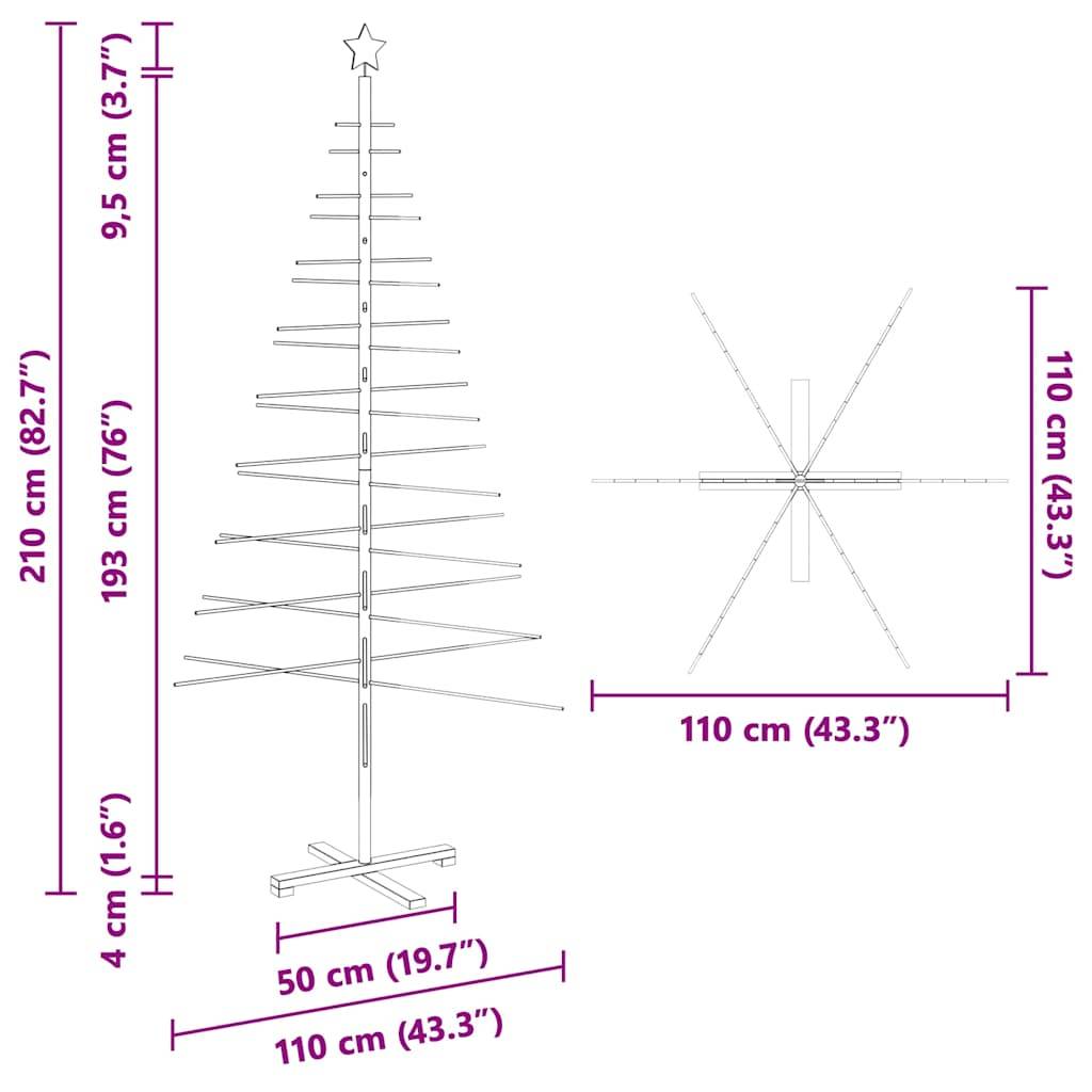 ComfortXL - Sapin de Noël design en bambou pour intérieur et extérieur Marron 210 cm – ComfortXL Outdoor Living - Image 10