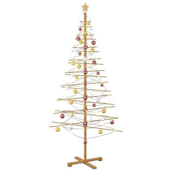 ComfortXL - Sapin de Noël design en bambou pour intérieur et extérieur Marron 210 cm – ComfortXL Outdoor Living - Image 3