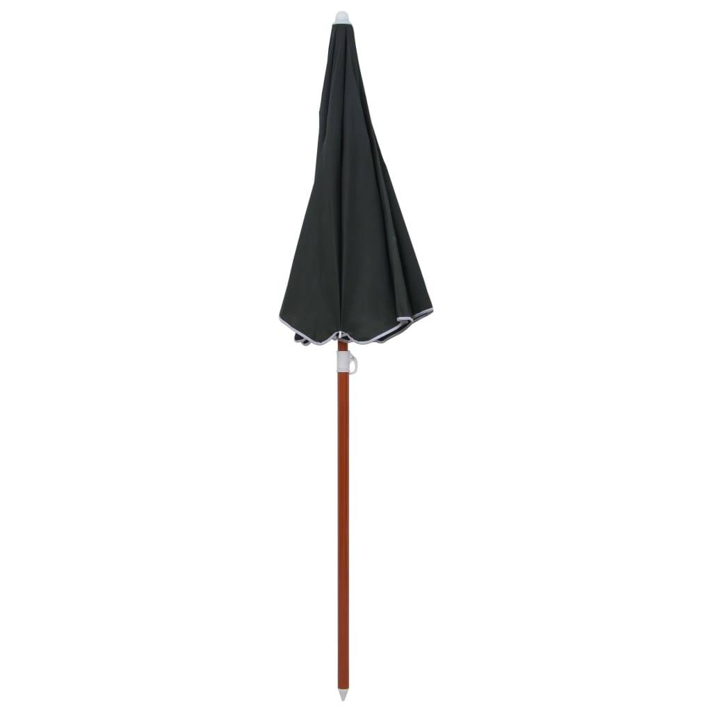 Helloshop26 - Parasol avec mât en acier 180 cm anthracite - Imagen 2