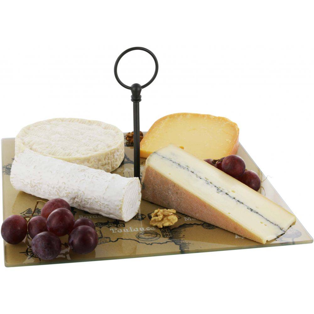 Cook Concept - Plateau à fromages en verre Carte de France 30 cm - Imagen 2