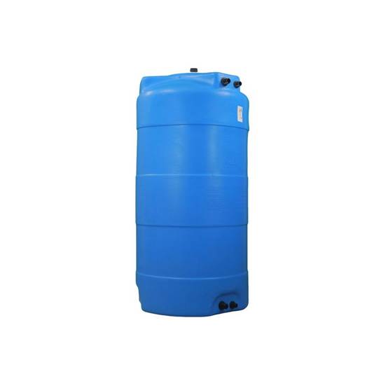 Cuve récupération eau de pluie 300L - Réservoir aérien vertical bleu - Polyéthylène - ELBI CV - Image 1