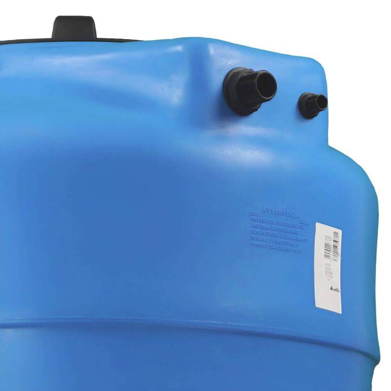 Cuve récupération eau de pluie 300L - Réservoir aérien vertical bleu - Polyéthylène - ELBI CV - Image 4