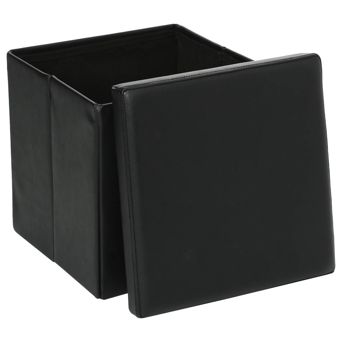 Atmosphera - Pouf pliant noir - Atmosphera Créateur d'intérieur - Image 3