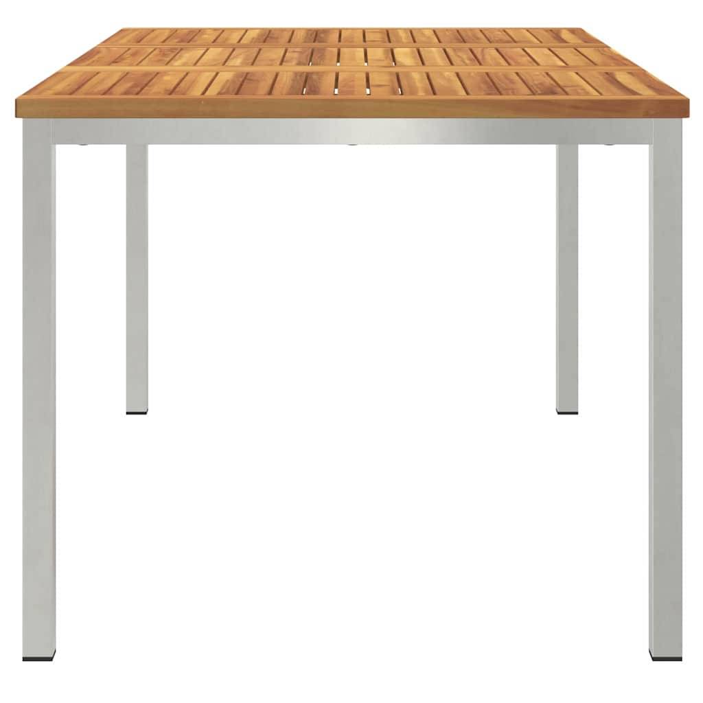 Table à Manger d'Extérieur 150x90cm en Bois d'Acacia Massif, Table de Jardin Rectangulaire pour 6 Personnes – ComfortXL Outdoor Living - Image 6