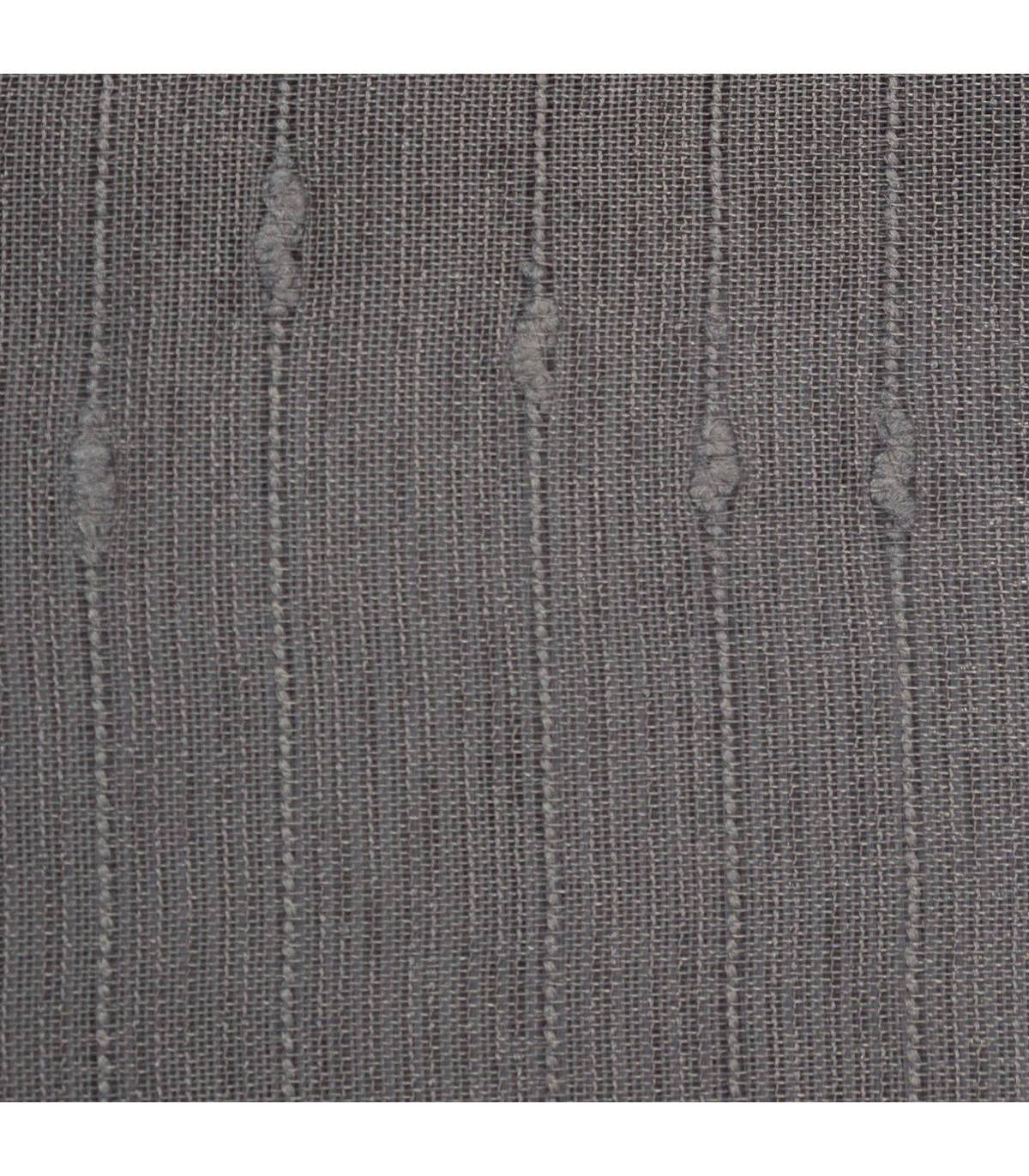 Voilage à œillets Gris avec de fines rayures 140 x 240 cm - Imagen 3