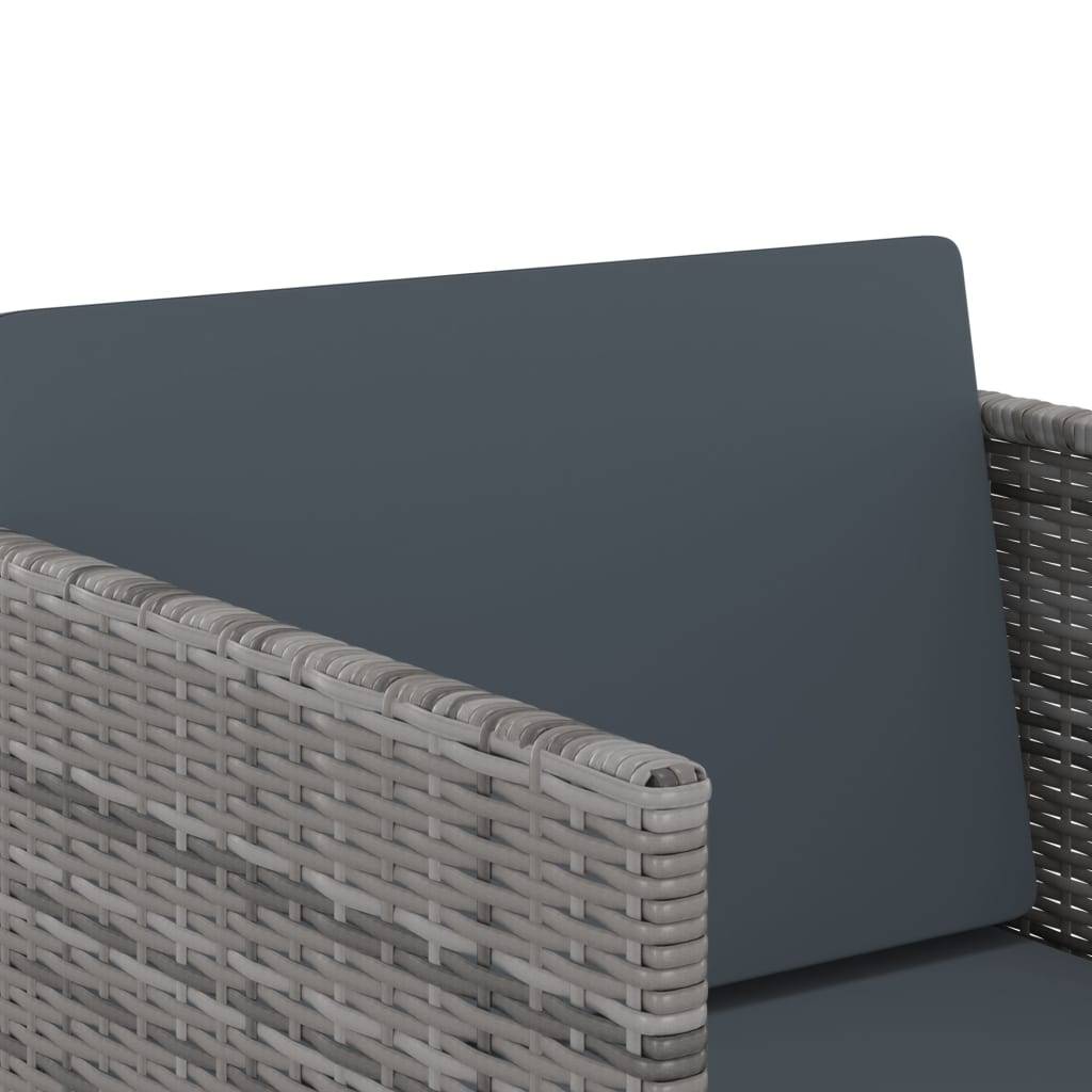 Vidaxl - Ensemble à manger de jardin coussins 13 pcs Résine tressée Gris vidaXL 313102 - Imagen 4