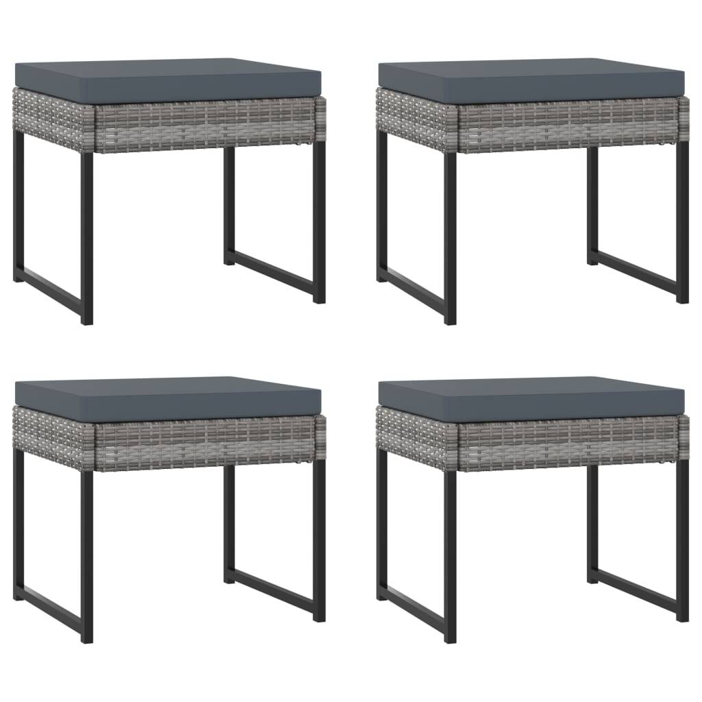 Vidaxl - Ensemble à manger de jardin coussins 13 pcs Résine tressée Gris vidaXL 313102 - Imagen 7