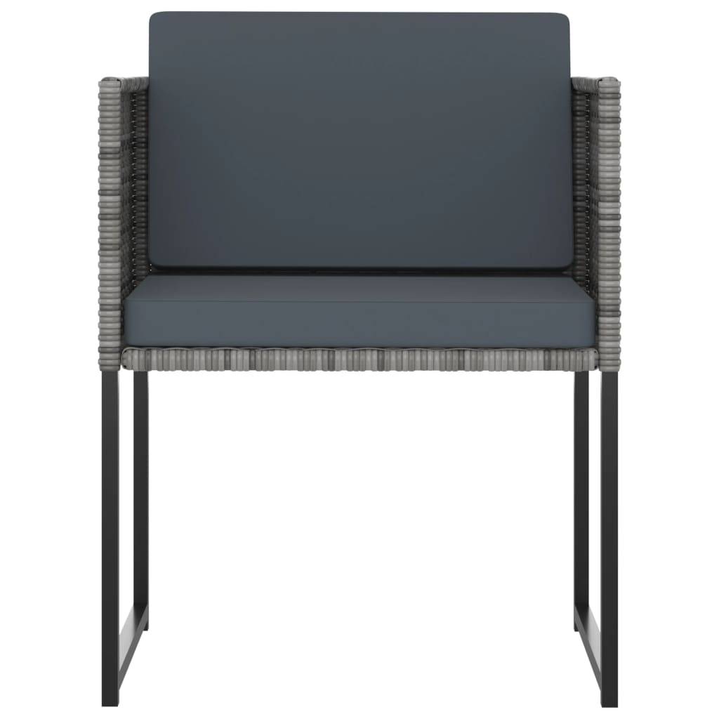 Vidaxl - Ensemble à manger de jardin coussins 13 pcs Résine tressée Gris vidaXL 313102 - Imagen 10